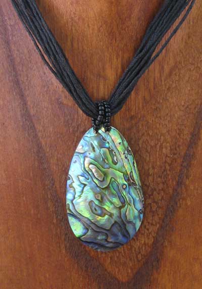 Hand-Made Natural Paua Abalone Shell Necklace - La Paz County Sheriff's  Office 