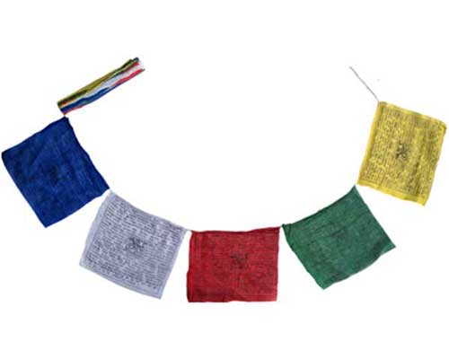 Tibetan Prayer FLAG with 7 inch FLAGs