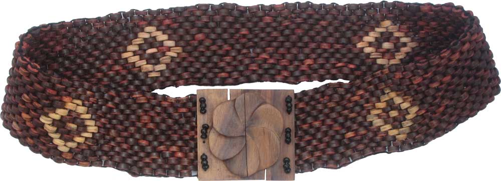 BEADed Belt with Coconut Wood BEADS