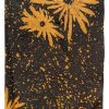 Brown Sarong with Gold Flowers