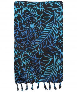 black and blue sarong